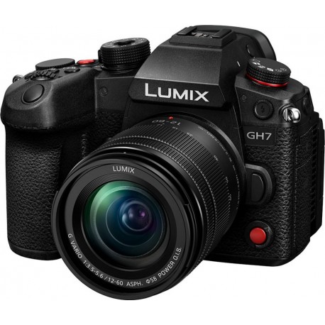 Panasonic Appareil photo Hybride GH7 noir +12-60mm Lumix