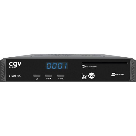 CGV Décodeur satellite enregistreur satellite E-SAT UHD 4K