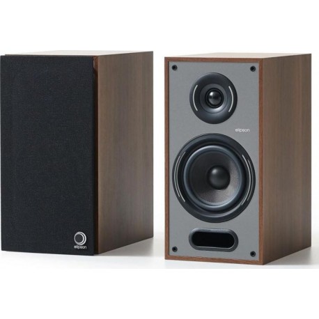Elipson Enceinte bibliothèque Horus 6B Noyer et gris