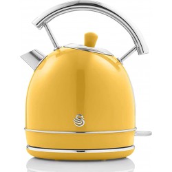 SWAN Bouilloire Retro SK14630YELNEU, 1,8L, Acier Inox