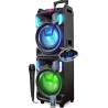 Inovalley Enceinte nomade MS01XXL-N-OVNI - 800W USB Bluetooth LED