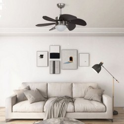 Vidaxl Ventilateur Ventilateur de plafond avec lampe 76cm