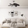Vidaxl Ventilateur Ventilateur de plafond avec lampe 76cm